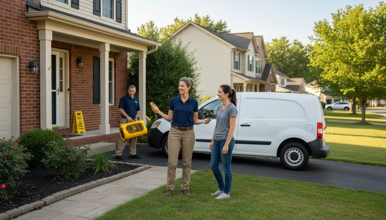 Residential water damage restoration in Smithfield, PA